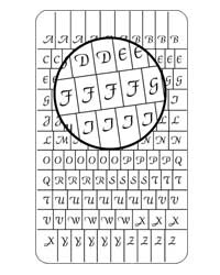 Calligraphy Alphabet Upper Case