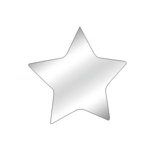 Star 6", bevel mirror, no hole