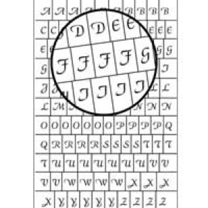 Calligraphy Alphabet Upper Case