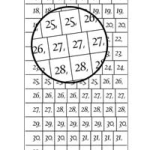 Calligraphy Dates 17-31