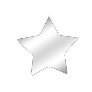 Star 6", bevel mirror, no hole