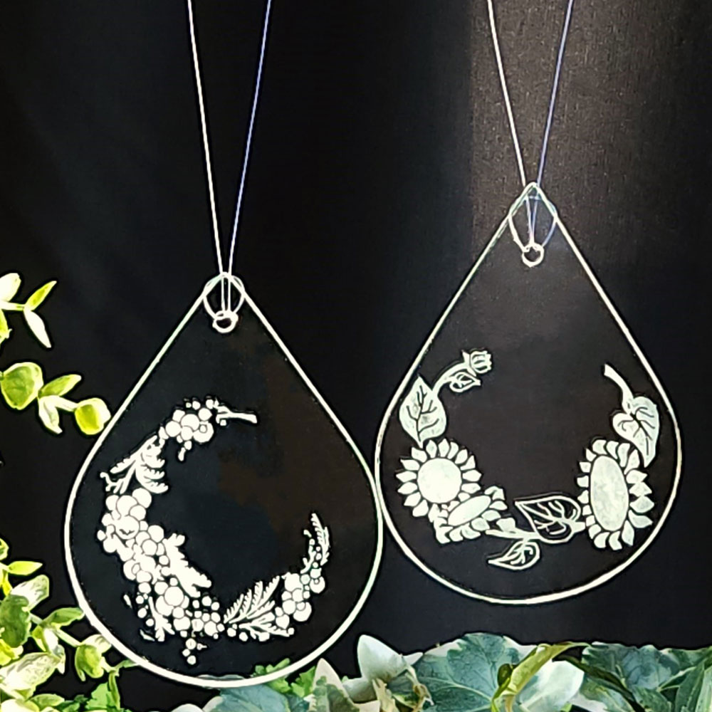 Dew Drop Floral Suncatchers