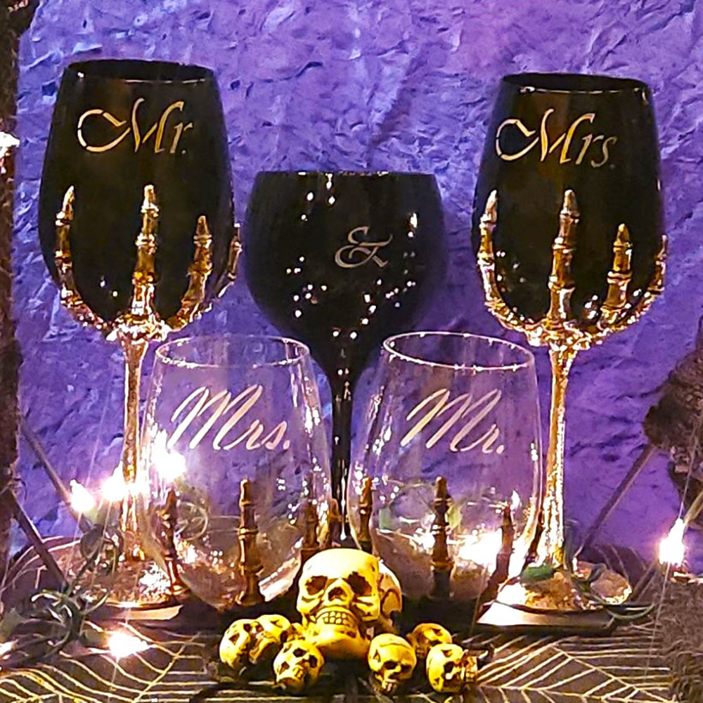 Macabre Matrimonial Glasses