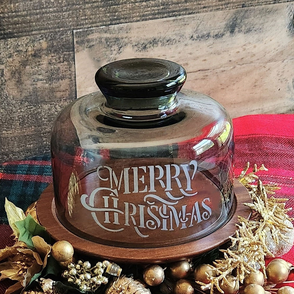 Merry Christmas Cloche