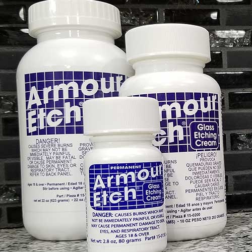 Armour Etch Glass Etching Cream Instructions Armour