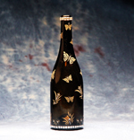 Bejeweled Butterfly Wine Bottle