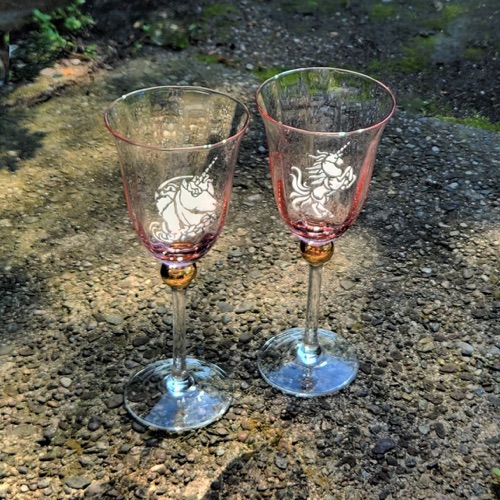 Enchanting Unicorn Wine Glasses