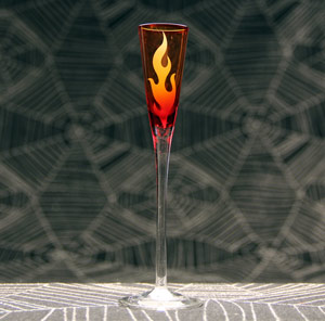 Flaming Cordial Glass