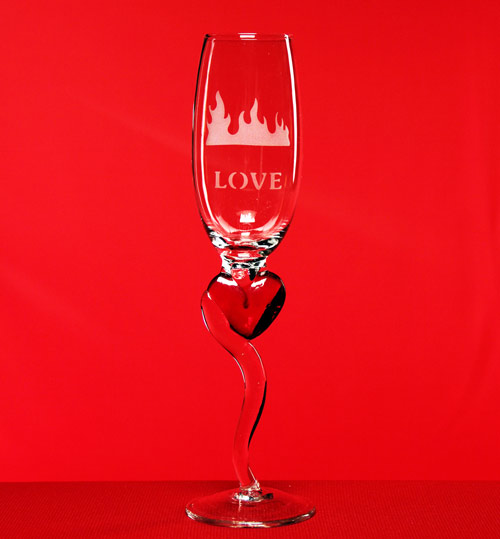 Valentine Champagne Glass