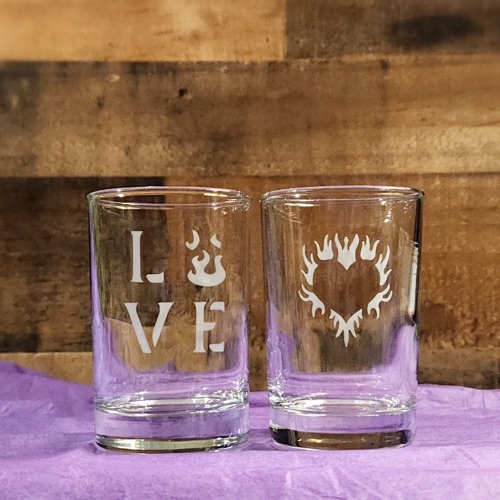 Celtic Heart Shot Glass -  - Glass Etching Supplies Superstore