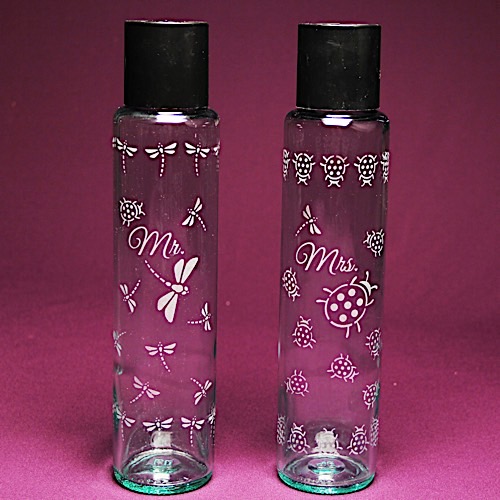 Mr. & Mrs. Love Bugs Water Bottle Set