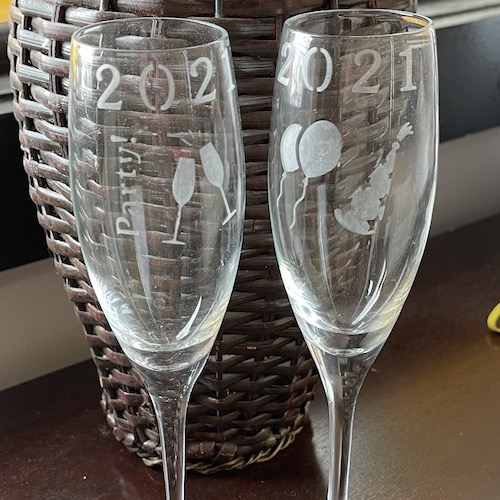 New Years Toasting Glasses