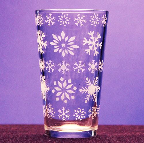 Snow Storm- Drinking Glass