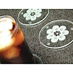 Etched Flower Coasters