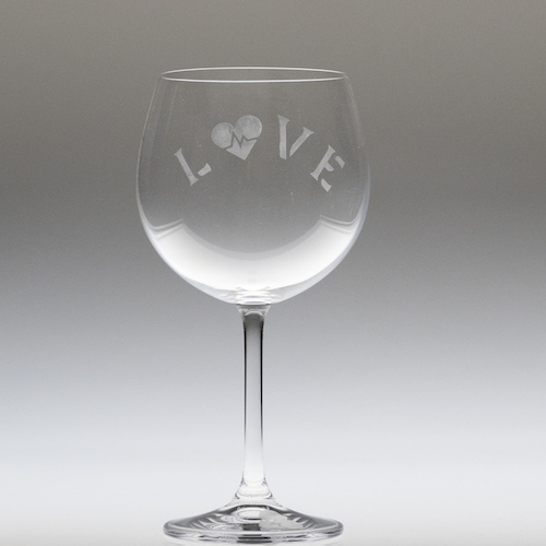 Pulse Heart Wine Glass