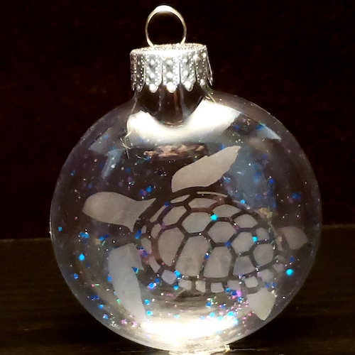 Sea Turtle Sparkle Ornament