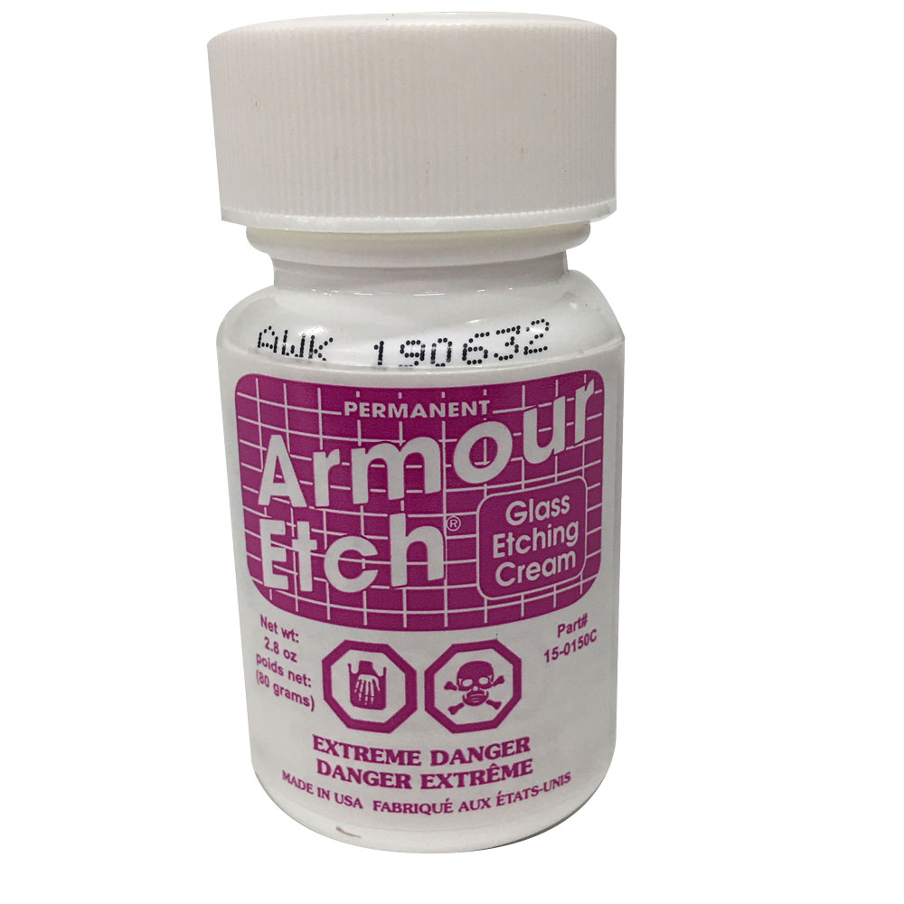 Glass Etching Cream by Armour Etch: 2.8 oz Bottle + How to Etch