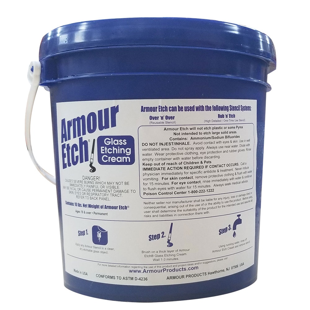 5 gal Pail Armour Etch Glass Etching Cream - Armour Products.com