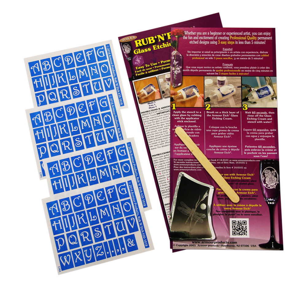 Glass Etching Kits - Armour Products.com - Wholesale Glass Etching