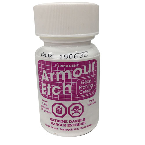 New Armour Etch Glass Etching Cream 22 oz Window Glasswear