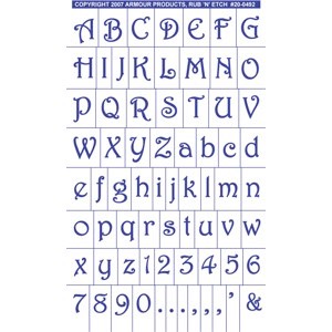 Gala Style Full Alphabet with numbers