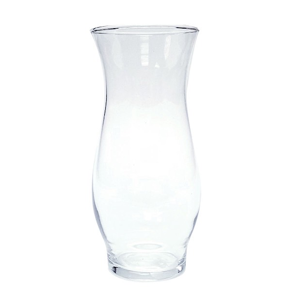 Clear Hurricane Stem Vase 6.5"