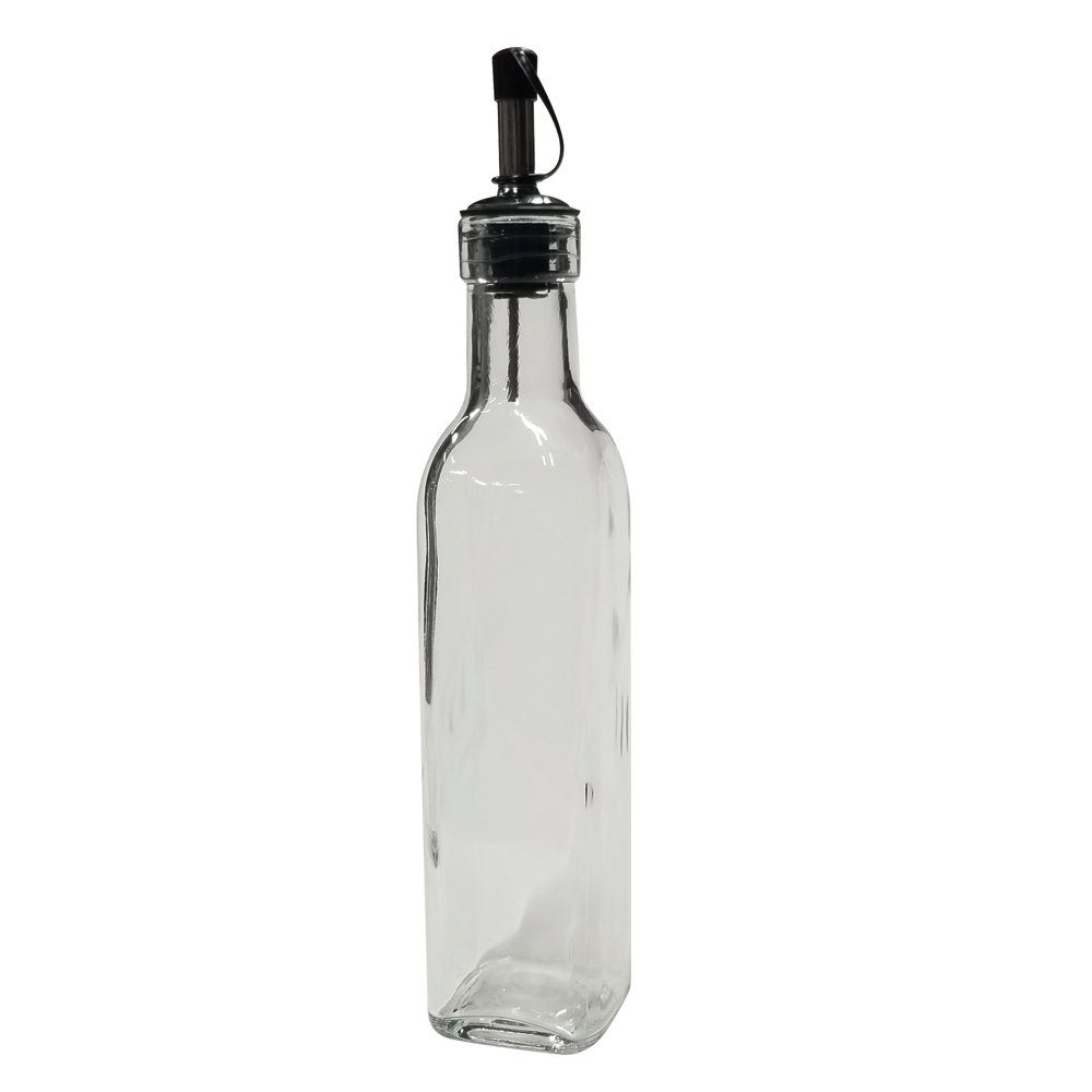 Glass Bottle w Pour Spout