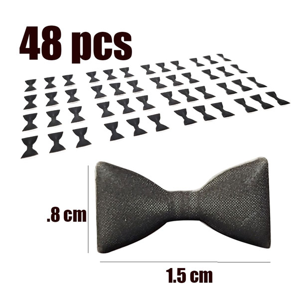 61-9701 - Stick-On Bow Ties (48 pcs)