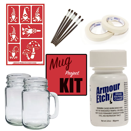 Armour Deluxe Glass Etching Kit glass etching kit 